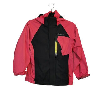 Columbia Omni-Tech Girls Windbreaker Hiking Jacket Size S Multicolor Waterproof